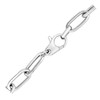 Sterling Silver Wide Paperclip Chain Bracelet