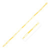14k Yellow Gold 7 inch Alternating Paperclip Chain Link and Gold Bar Bracelet