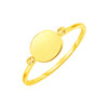 14k Yellow Gold Ring with Polished Oval