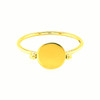 14k Yellow Gold Ring with Polished Oval