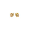 14k Yellow Gold Polished Round Stud Earrings(3mm)