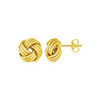 Love Knot Post Earrings in 14k Yellow Gold