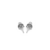 14k White Gold Spherical Stud Earrings (3mm)