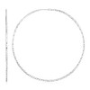 Sterling Silver Large Textured Round Hoop Earrings(1.6x70mm)