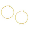 10k Yellow Gold Polished Hoop Earrings (2x45mm)