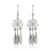 Sterling Silver Dream Catcher Dangle Earrings