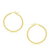 10k Yellow Gold Polished Hoop Earrings (2x30mm)