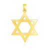 14k Yellow Gold Polished Star of David Pendant
