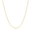 14k Yellow Gold Faceted Cable Link Chain 1.3mm