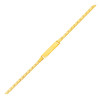 14k Yellow Gold Childrens Heart Link ID Bracelet