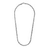 Sterling Silver Gunmetal Finish Byzantine Chain Necklace