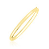 10k Yellow Gold Dome Style Shiny Bangle