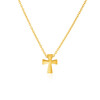 14k Yellow Gold with Cross Pendant