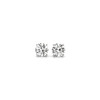 1 cttw Certified IGI Lab Grown Round Diamond Stud Earrings 14k White Gold (G/VS2)