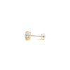 1 cttw Certified IGI Lab Grown Round Diamond Stud Earrings 14k Yellow Gold (G/VS2)