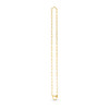 14k Yellow Gold Heart Element Paperclip Necklace