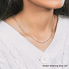 18k White Gold Diamond Cut Cable Link Chain (1.40 mm)