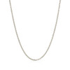 18k White Gold Diamond Cut Cable Link Chain (1.40 mm)