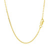 18k Yellow Gold Diamond Cut Cable Link Chain (1.40 mm)
