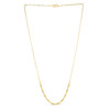 14k Yellow Gold Bead Paperclip Necklace