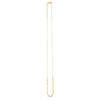 14k Yellow Gold Bead Paperclip Necklace