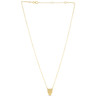 14k Yellow Gold Panther Head Necklace