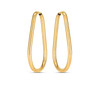 14k Yellow Gold Endless Pear Hoop Earrings
