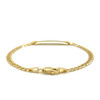 14k Yellow Gold Curb Link Style Children's ID Bracelet