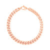 14K Rose Gold Cuban Link Bracelet