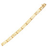 14k Yellow Gold Greek Fret Design Fancy Bracelet