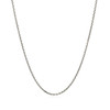 14k White Gold Diamond Cut Cable Link Chain 1.4mm