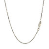 14k White Gold Diamond Cut Cable Link Chain 1.4mm