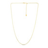 14k Yellow Gold Adjustable Popcorn Chain 1.3mm