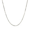 14k White Gold Adjustable Snake Chain 0.85mm