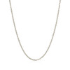 14k White Gold Diamond Cut Cable Link Chain 1.5mm