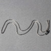 14k White Gold Diamond Cut Cable Link Chain 1.5mm