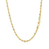 2.5mm 14k Yellow Gold Light Rope Chain