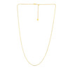 14k Yellow Gold Adjustable Franco Chain 0.9mm