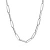 14k White Gold Bold Paperclip Chain (4.2 mm)
