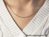 Double Extendable Cable Chain in 14k Yellow Gold (1.9mm)