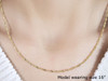 14k Yellow Gold Singapore Chain 1.7mm