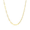 14K Yellow Gold Delicate Paperclip Chain (2.1mm)