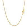 14k Yellow Gold Round Cable Link Chain 1.9mm