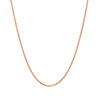 14k Rose Gold Diamond Cut Cable Link Chain 1.3mm