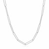 14k White Gold Wire Paperclip Chain (2.7mm)