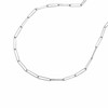 14k White Gold Wire Paperclip Chain (2.7mm)