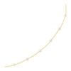 14k Yellow Gold Necklace with White Pearls