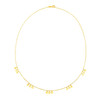 14k Yellow Gold Necklace with Circle Dangle Stations
