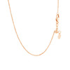 14k Rose Gold Adjustable Cable Chain 0.9mm