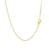 14k Yellow Gold Double-Strand Chain Necklace with Puff Moon and Star
